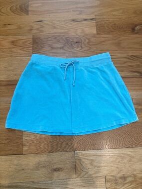 Blue Terrycloth Drawstring Skirt by Lily Pulitzer